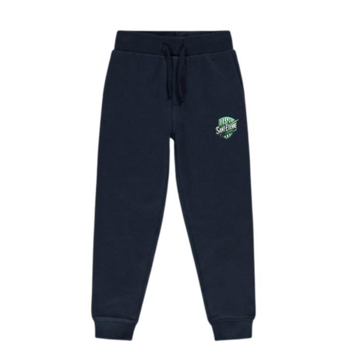Jogging Football Enfant - inspiré Saint-Étienne - sweat et pantalon -Blanc et Navy - Blanc