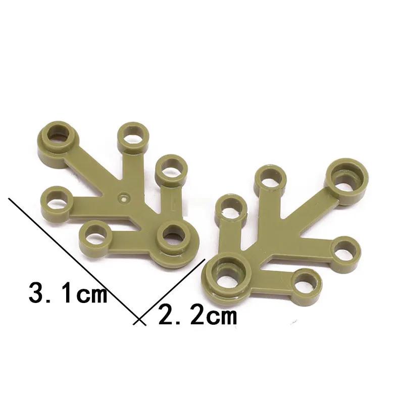 Constructing Block The plant Leaf 4x3 Colorful Tree Component 2423 40pcs Garden Scene Attachments Compatible with Lego Part