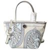 Zebra Print Design Fabric Tote Bag Women Tote Bags Glacier-Blue 169342-104