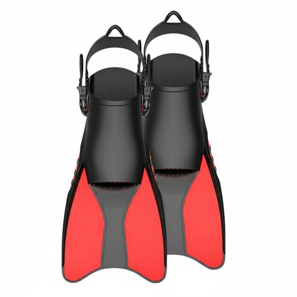 Adjustable Accessible Heel Flippers Flexible Adjustable Underwater Fins Accessible Heel Aquatic Fins Soft Foot Pocket for Adults