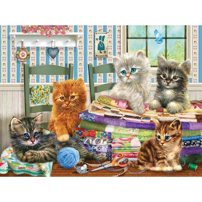 Decorazione per la casa "Cinque gattini" Kit punto croce ricamo diamante 5D fai da te Resina Hobby Craft