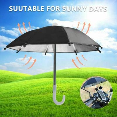 Mini Handyhalter Sonnenschirm Wasserdicht UV-Strahlen Block Lokomotive Handy Schirm Für Fahrrad Motorrad