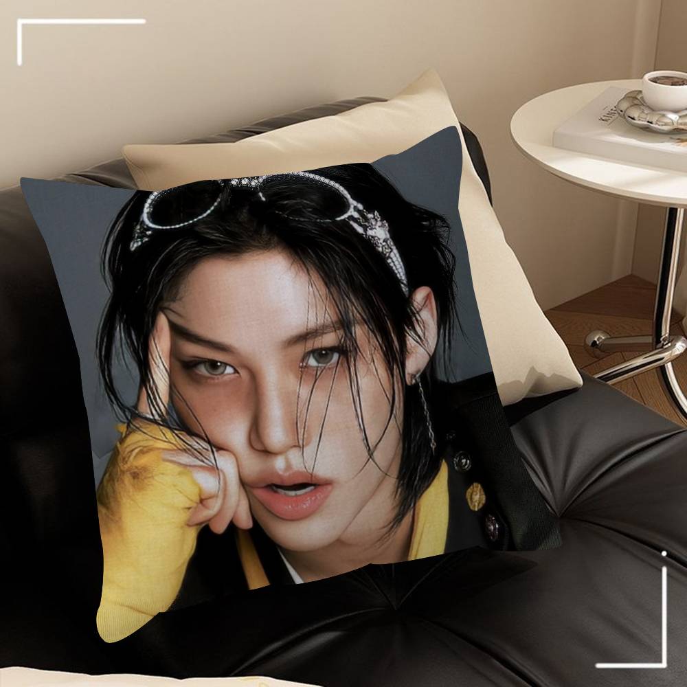 Regali Cuscini Arredamento Ufficio Casa Camera da Letto Divano Cuscino Auto Copricuscino 45x45cm Idol Cool F-Felixse cantante