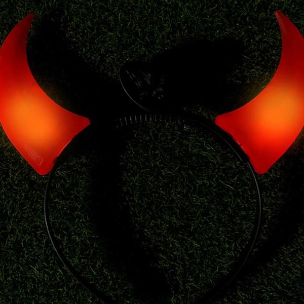 Party Show LED Lamp Devil Horn Headband Large Size