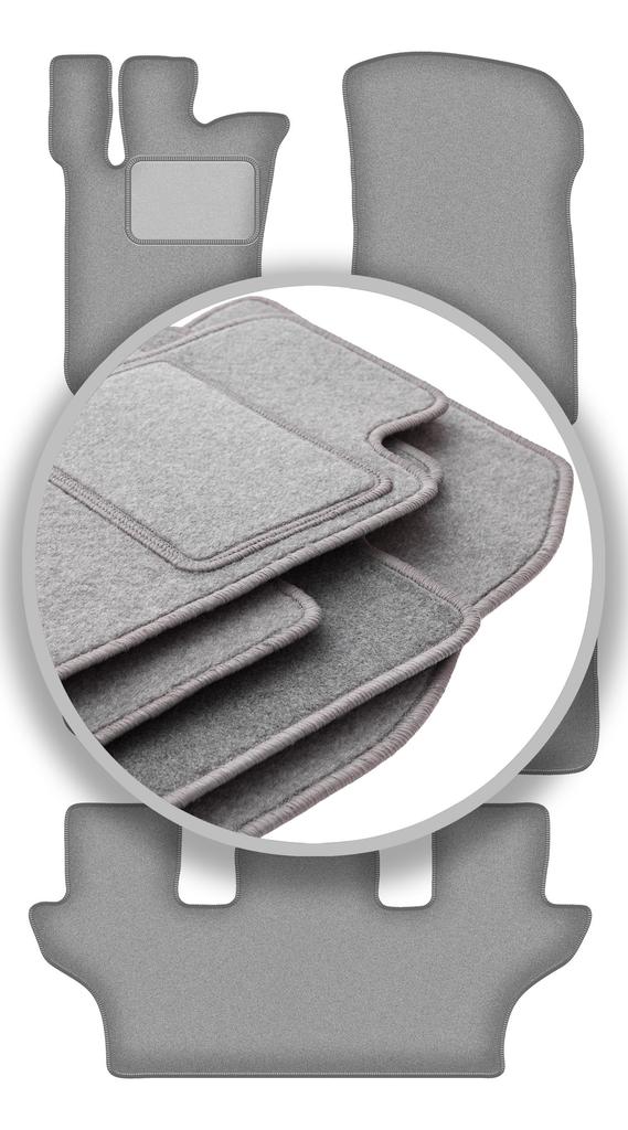 Šedé autokoberce pro: Mercedes R251 / V251 7místný (2005-2013)