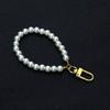 Fashion Imination Pearl Beads Keychain Lanyard Wrist Strap Phonecase Charm Keychain Decorations Pendant Cellphone Strap
