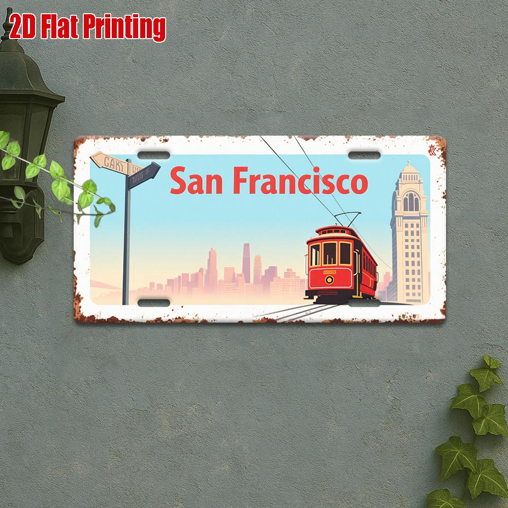 

D Flat pc Vintage Metal Wall Sign Retro Decoration Suitable for Bedroom Game Room Bar Garden Balcony Original 15x30cm(5.9x7.8inch)