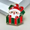 Yousheng Zinc Alloy Santa Claus Brooch Enamel Cartoon Father Christmas Pin Sweater Coat Backpack Decoration Clothing Accessories Festival Holiday Gift