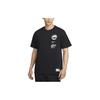 T Shirts Men's Black Crew Neck Moderate Straight Fit FV8395-010