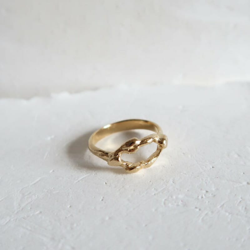 DOL Curve Leaf Ring [14k Gold]