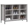 VidaXL Shoe Cabinet Sonoma Grey 100x35x70 Cm Engineered Wood 831846