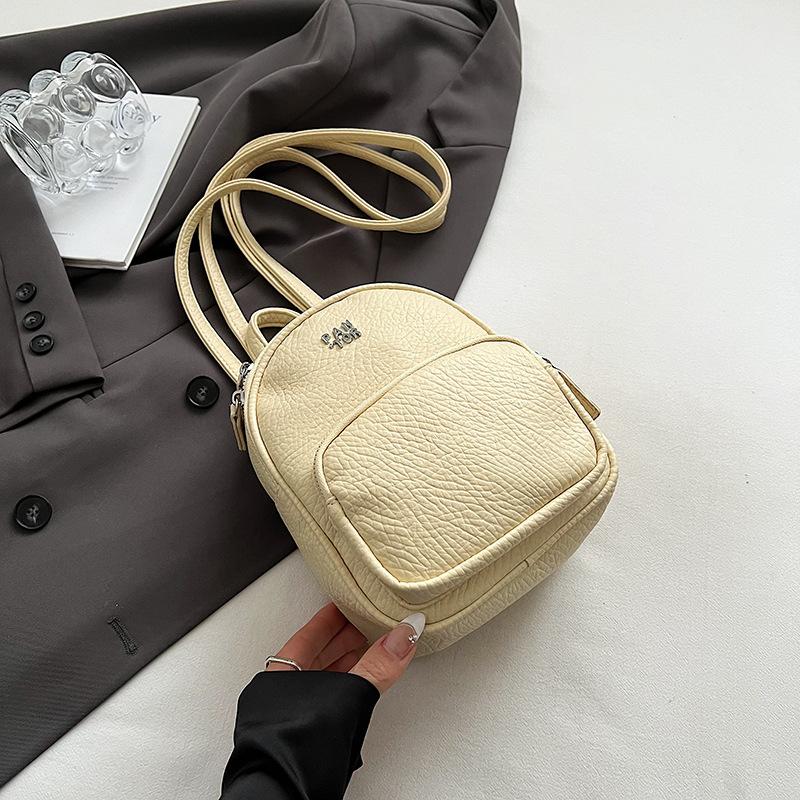 Commuter Small Backpack Women's New Backpack High-end Fashion Popular College Student Handbag