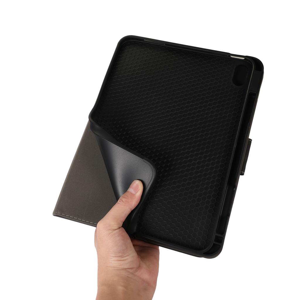 For iPad (2025)/10.9 (2022) Case Leather Flip Wallet Tablet Cover with Pens Slot