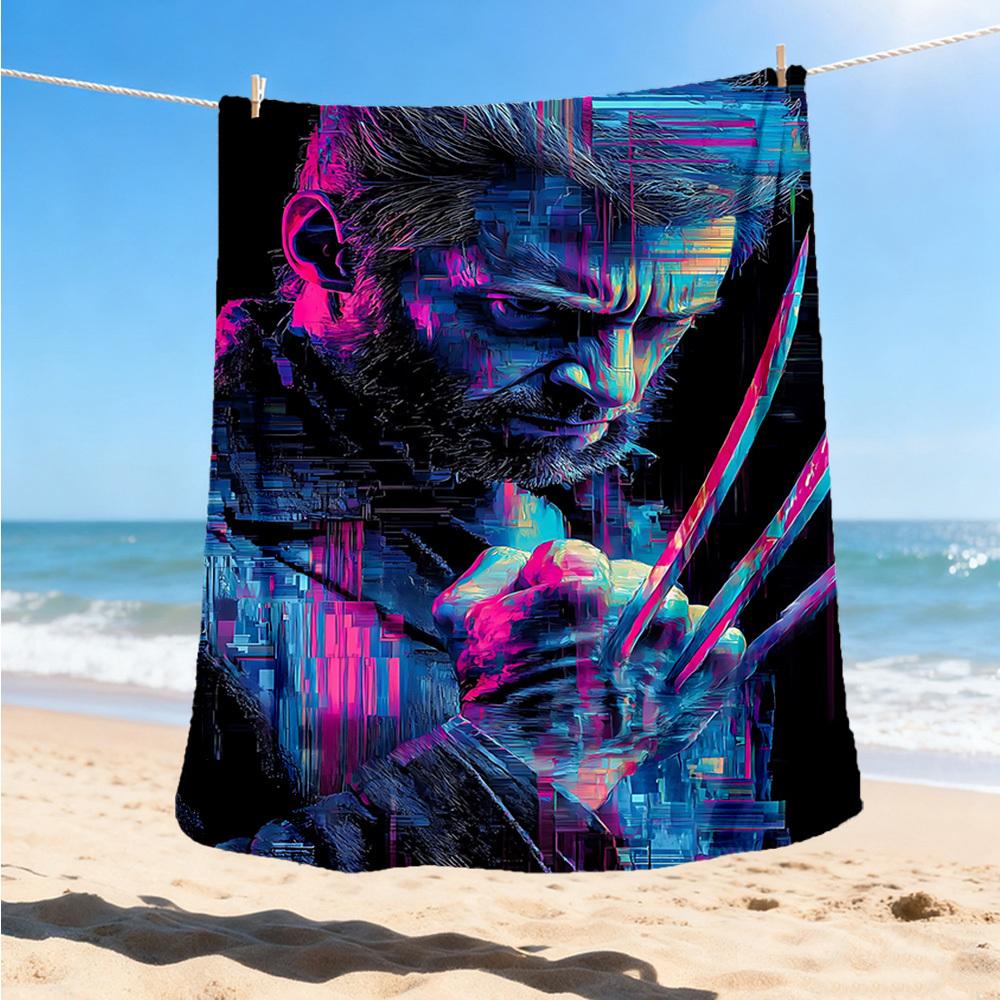 1pc Wolverine Outdoor Flannel Blanket Gift For Boys Girls Adults, Family Friends
