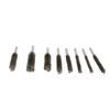 8PCS Pipe Brush 304 Stainless Steel Hex Shank Bore Cleaning Brushes Set for Deburring