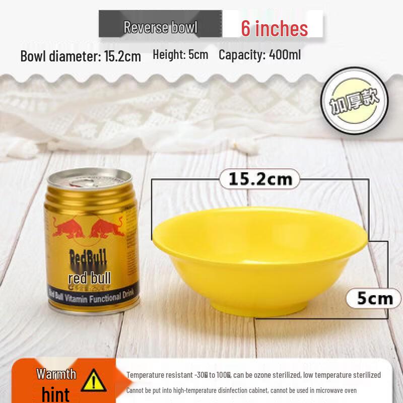 Thickened Melamine Imitation Porcelain Noodle Bowl