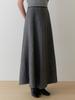 Liel Ooze Knit Flare Skirt (Gray)
