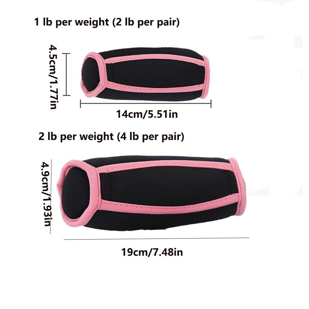 1 Pair Breathable Hand Weights Set Unisex Design Wrist Support Weights Weighted Sandbag Jogging