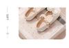2026 Spring/Autumn Girls' Princess Leather Shoes - Shiny Crystal Rhinestone Baby Flats