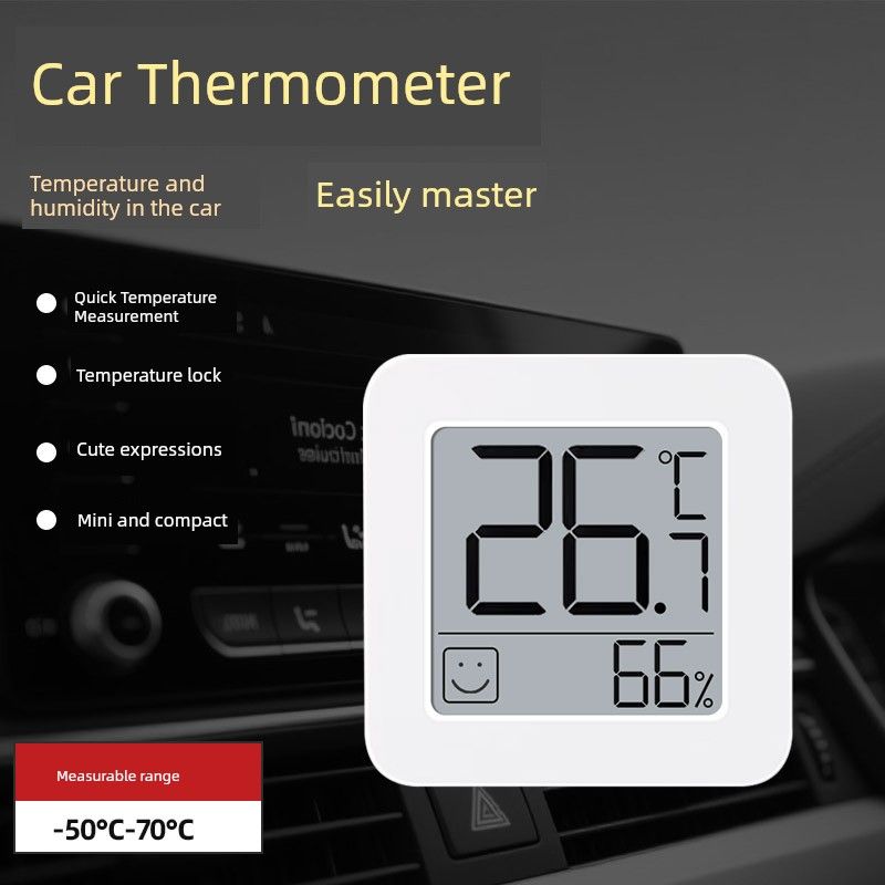 Yangzi Car Air Conditioning Temperature Detector Electronic Probe-Type Air Conditioning Outlet Temperature Meter Repair Thermometer Car Thermometer