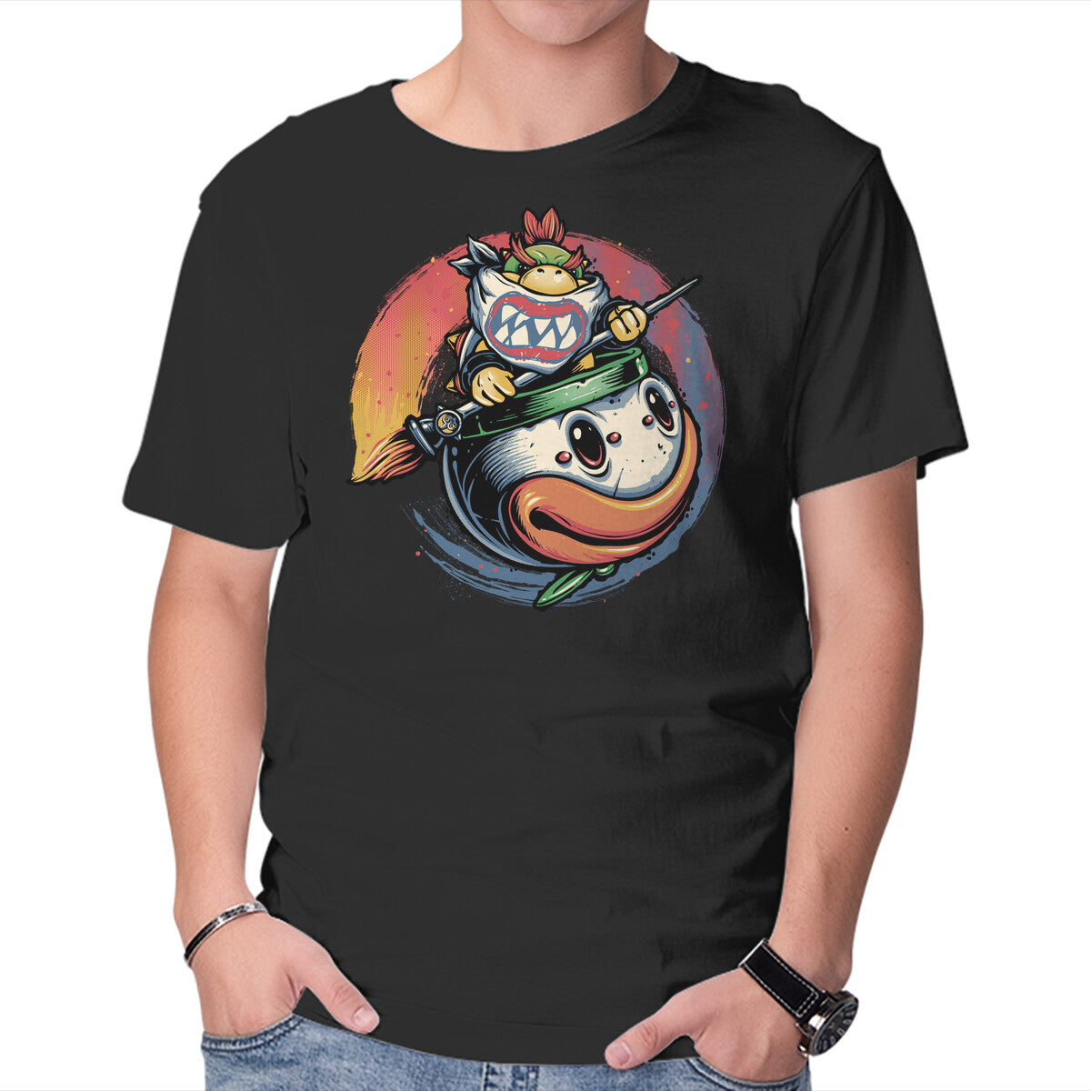 Unisex Crew Neck T-Shirt The Power Of Paint Graphic Short Sleeve Casual Tee XL