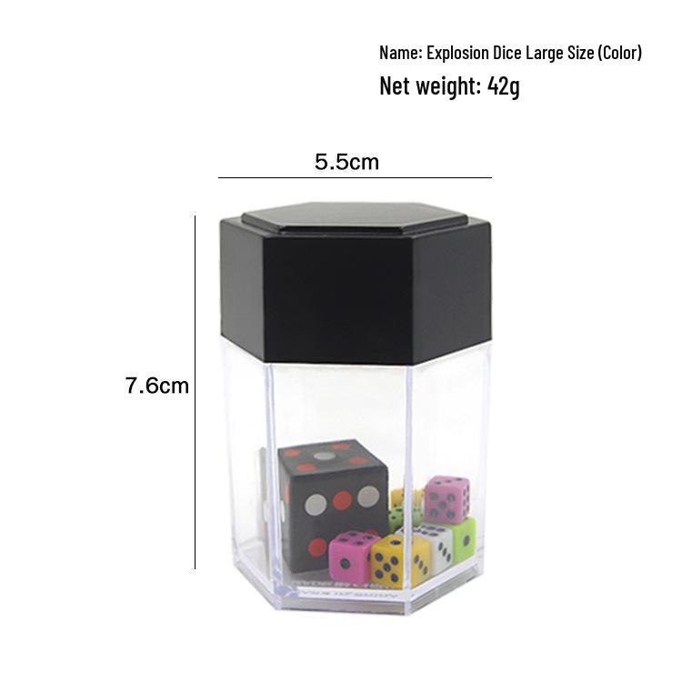 New Magic Toy: Large Explosion Dice Transform into Small Dice - Kids' Interactive Close-up Magic Prop