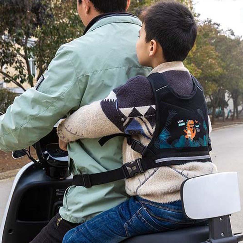 Adjustable Motorcycle Seat Vest Strap Oxford Cloth Chest Safe Belt  Children Aged 9M -10Y