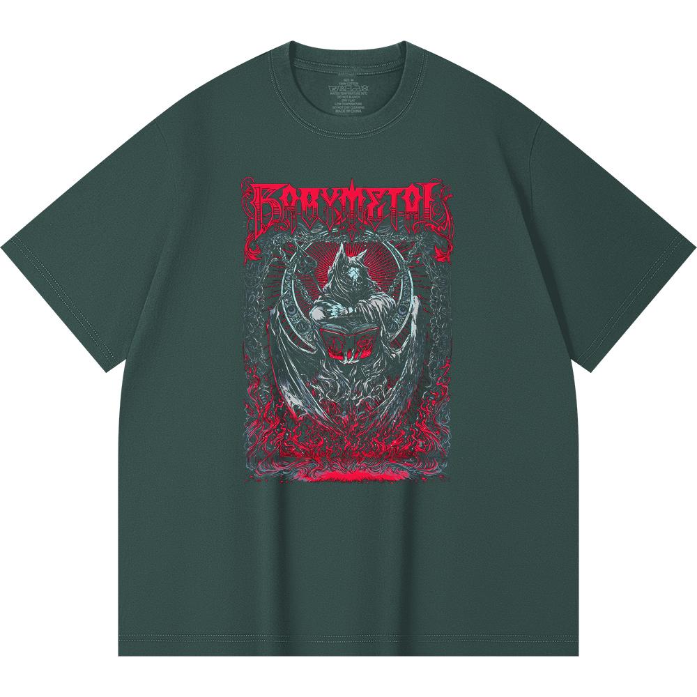 230 Gsm 100% Cotton Heavy Metal T-Shirt Rock Band Popular Music Print Unisex Heavy Cotton T Shirt