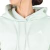 adidas W 3ST Sweat Linen Size M ESS+ Hoodie, Green,