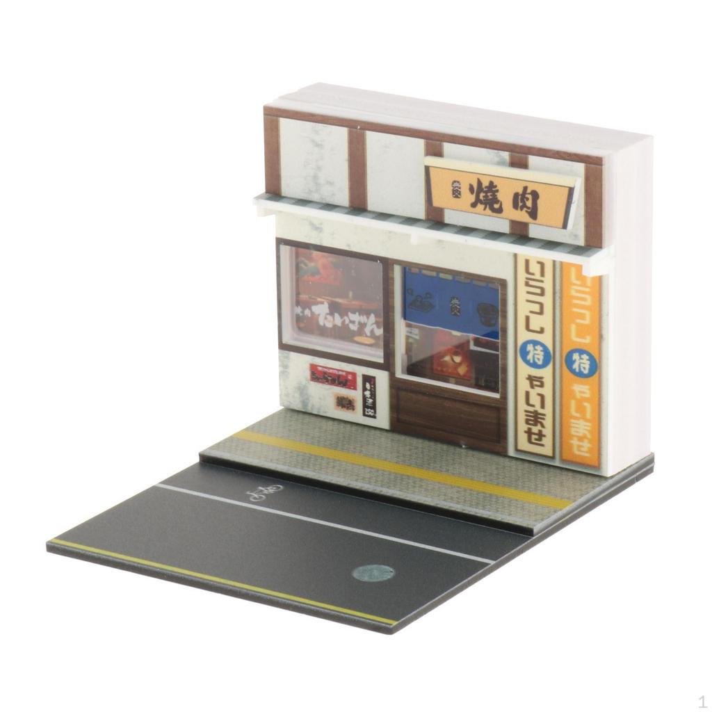 1/64 Landscape Diorama Parking Lot Model for Car Display Miniature Japanese