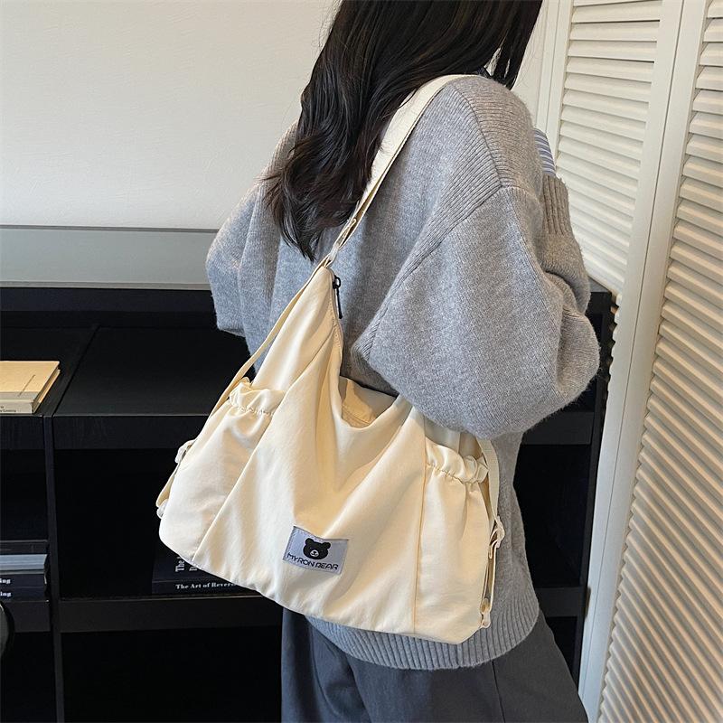 Nylon Lightweight Shoulder Bag Women's Commuter Multi-function Crossbody Bag