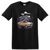 Vintage Car Adventure T Shirt Retro Mountain Scene Tee Outdoor Lover Gift