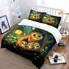 Cute Owl Family Decorative Set Bedding Set With 1 Duvet Cover 2 Pillowcases Single Double King Queen, Gift