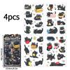 Kawaii Cat Stickers Cartoon Animal Stickers Student DIY Scrapbook Decals Handbook Cute Korean Nail Sticker Aesthetic Stationery