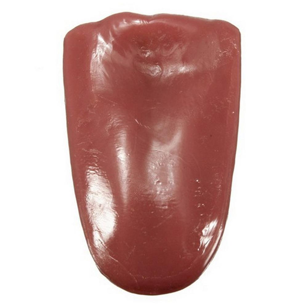 Funny Prank Toys Fake Through Tongue Joke Prank Tricks Toys For Children Adult Halloween Horrific Prop Party DIY Decorations