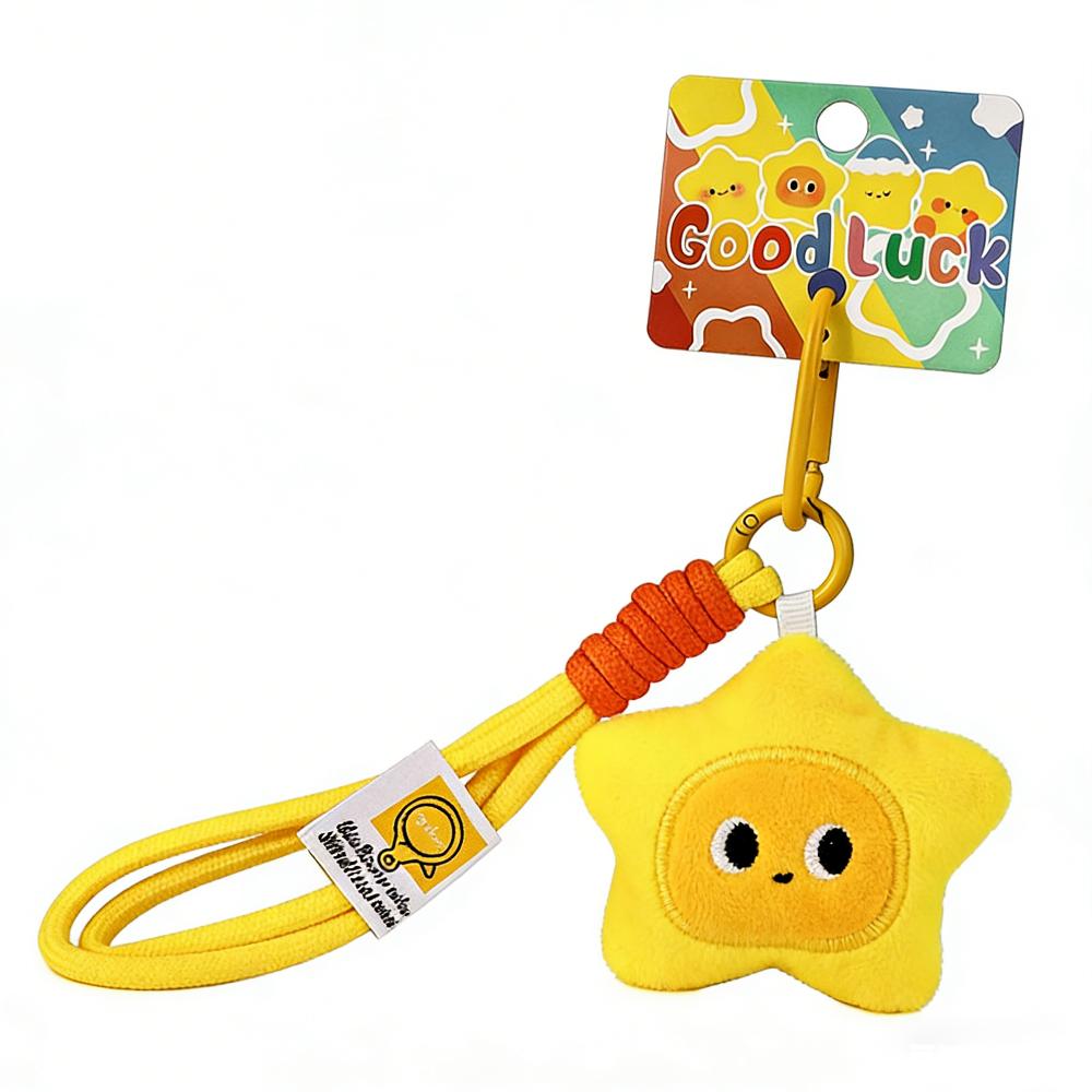 

Graduation Gifts Plush Star Keychain Good Luck Bag Hanging Charms Wishing Star Pendant Friendship Morning Lanyard