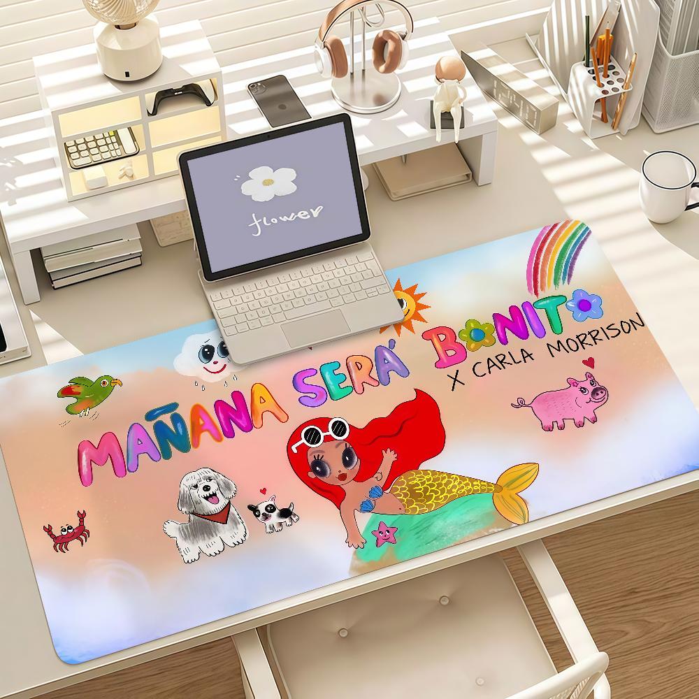 Singer Kkarol G Funny Mouse Pad Anti Slip Rubber Edge Locked Thickened Laptop Gaming Desk Mat