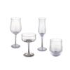 Tulip Crystal Glass Ribbed Cocktail & Juice Cup Set