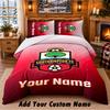 Ensemble de literie 3 pièces motif Southampton FC Nom personnalisé, Drap de lit et taies d'oreiller pour chambre à coucher à la maison