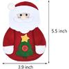 8 Pieces Christmas Tableware Holder Set, Santa Claus Snowman Reindeer Bear Knifes Forks Spoon Silverware Pocket Bags for Xmas for Thanksgiving New