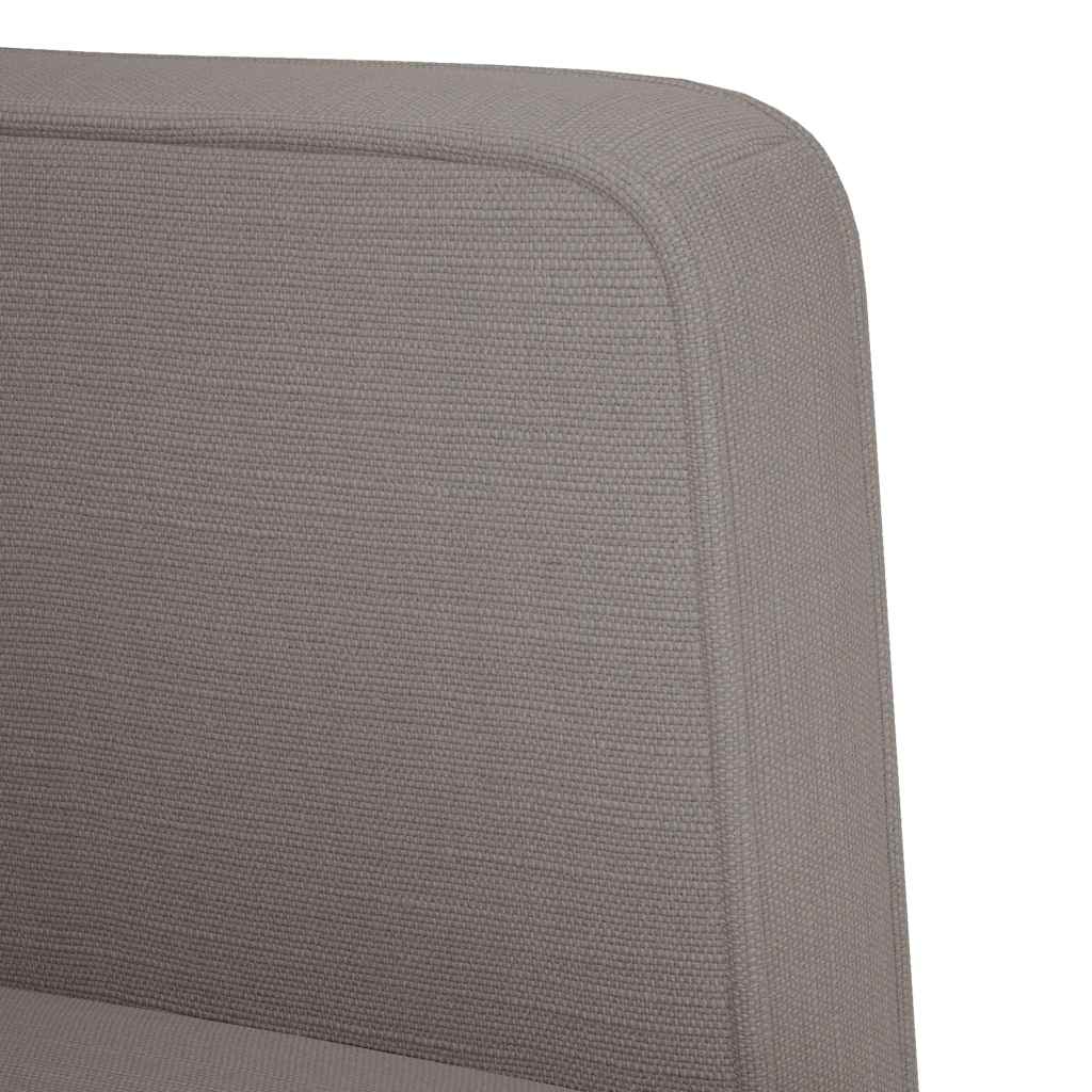 2 Seater Sofa Taupe 111 cm Fabric