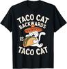 Taco Kat Rückwärts Lustige Katzenfutter Wortspiel Humor Design T-Shirt Unisex T-Shirt