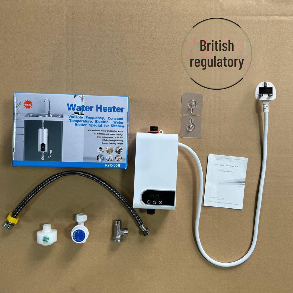 Compact Instant Electric Water Heater for Shower – Constant Temperature, Punch-Free, Fast Heating for Kitchens