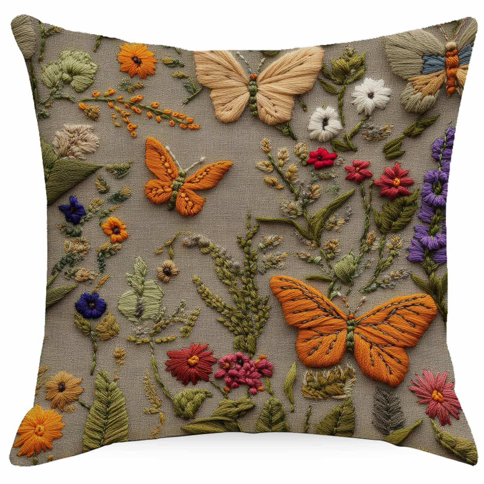 

Новая 3D Имитация Вышитой Цветочной Наволочки с Цифровой Печатью Домашнее Украшение Подушка Подушка для Дивана Чехол 45 * 45Cm