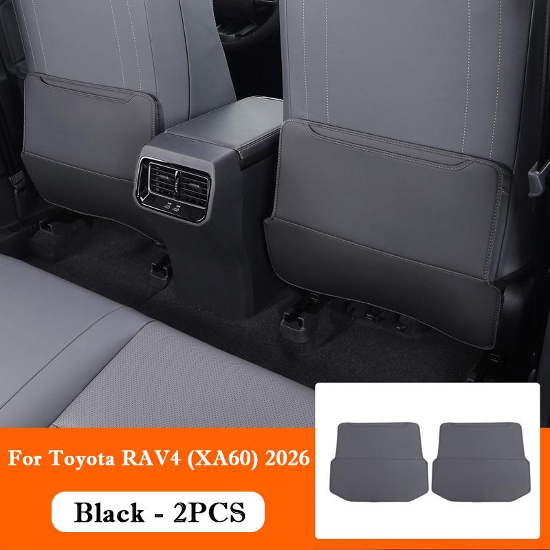 For Toyota RAV4 XA60 Wildlander Suzuki Across 2026 Leather Car Seat Back Kick Protector Rear Armrest Anti Kick Protector Pad