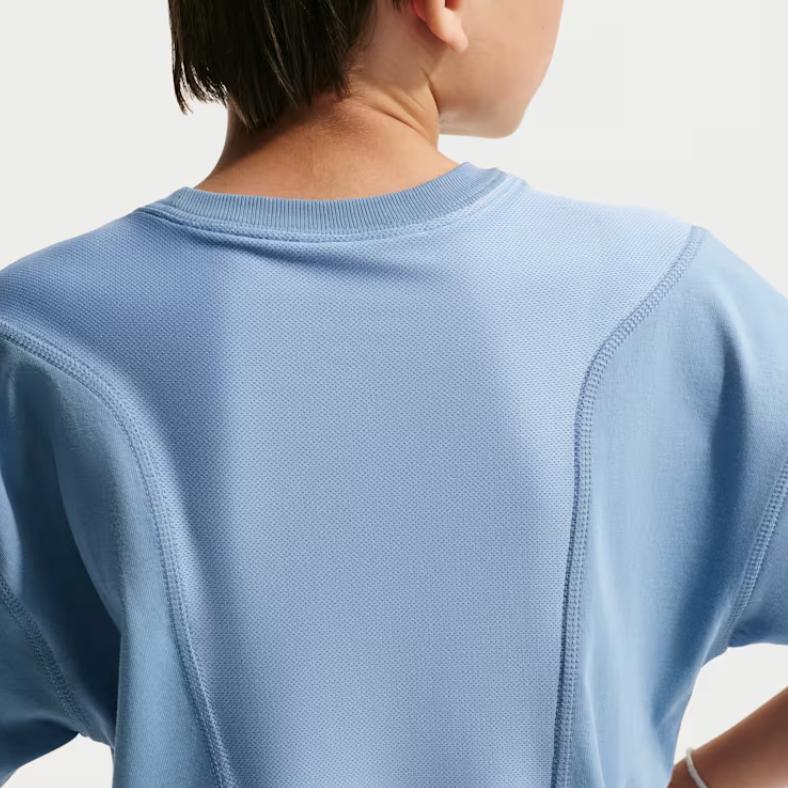 Nike Pro T-Shirt Breathable Moisture-Wicking Solid Color Kids Tops II1283-486