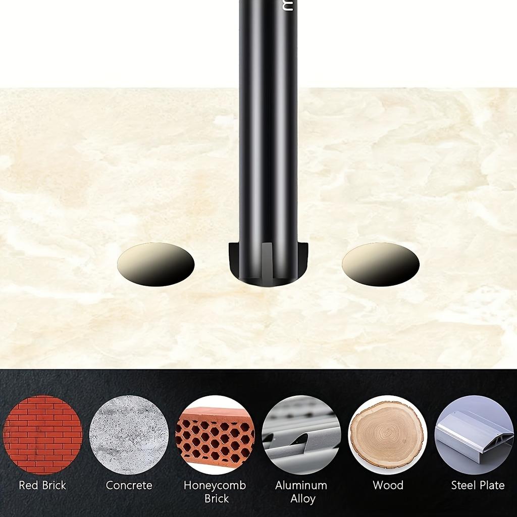 10pcs Tile Porcelain Drill Bit 6mm Alloy Drill Bits Durable Full-grinding Glass Marble Drill Set Electric Screwdriver Bits