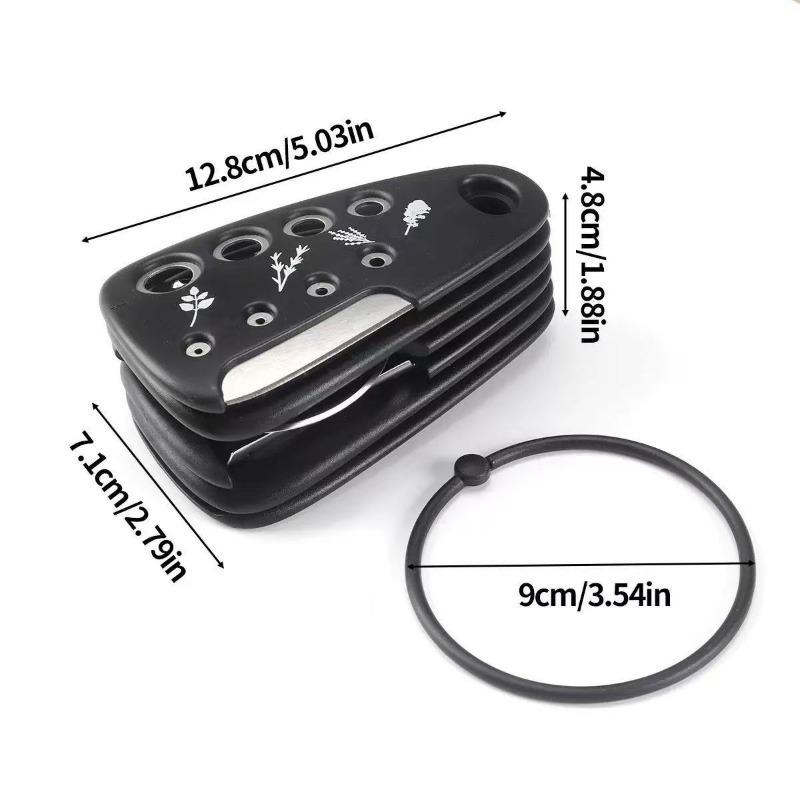 

1SET/6PCS Kitchen Gadget Set Pizza Knife Vanilla Cutting Bottle Opener Grinder Garlic Grinder Set чорний