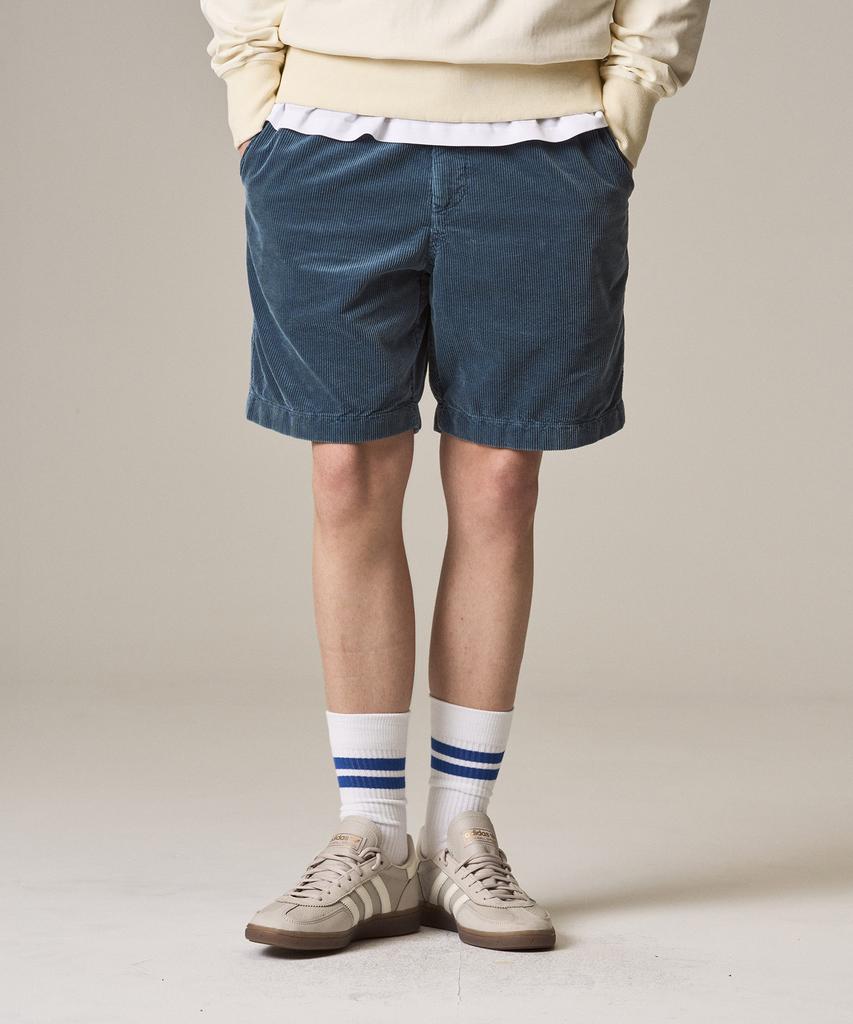 Laijeuaenbillou Sommer-Cord-Shorts, in der Farbe Blau, gefärbt