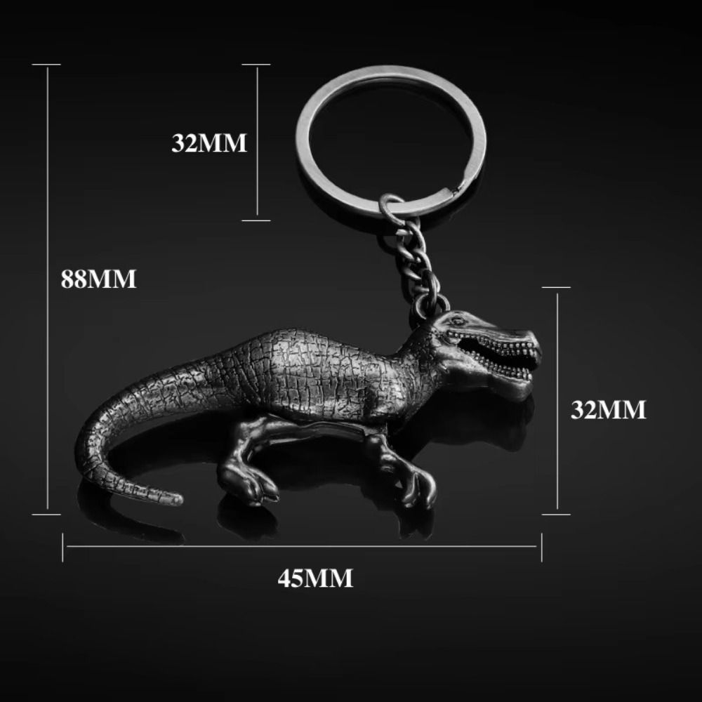 Handsome Dinosaur Key Chain Collectible Pendant New Jurassic Dinosaurs Keychain  Dinosaur Lovers